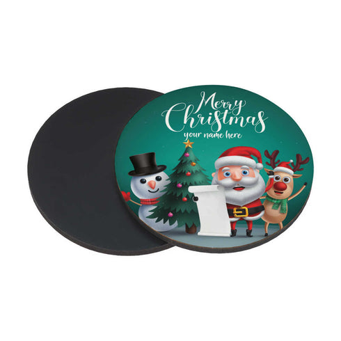 Personalised Merry Christmas MDF Coaster  Set Of 4 - Uncommongifts.in